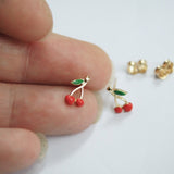 Tiny Cherry earrings