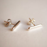 Sterling silver stick earrings