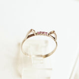 3 Stone Kitty Ring