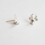 Reindeer earrings silver