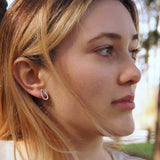 Silver raindrop earrings